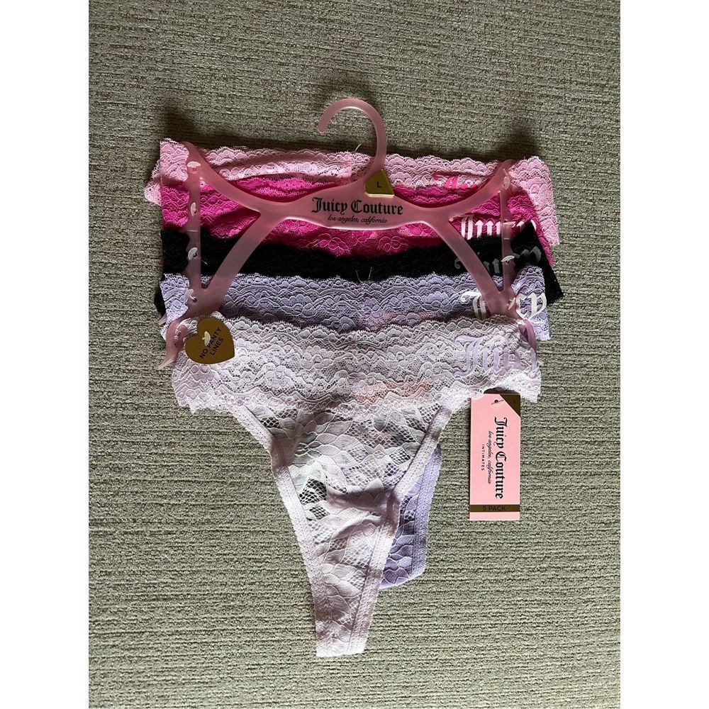 Juicy Couture 5-pack lace thong size large
